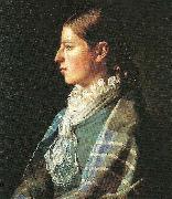 Michael Ancher portraet af anna brondum oil painting on canvas